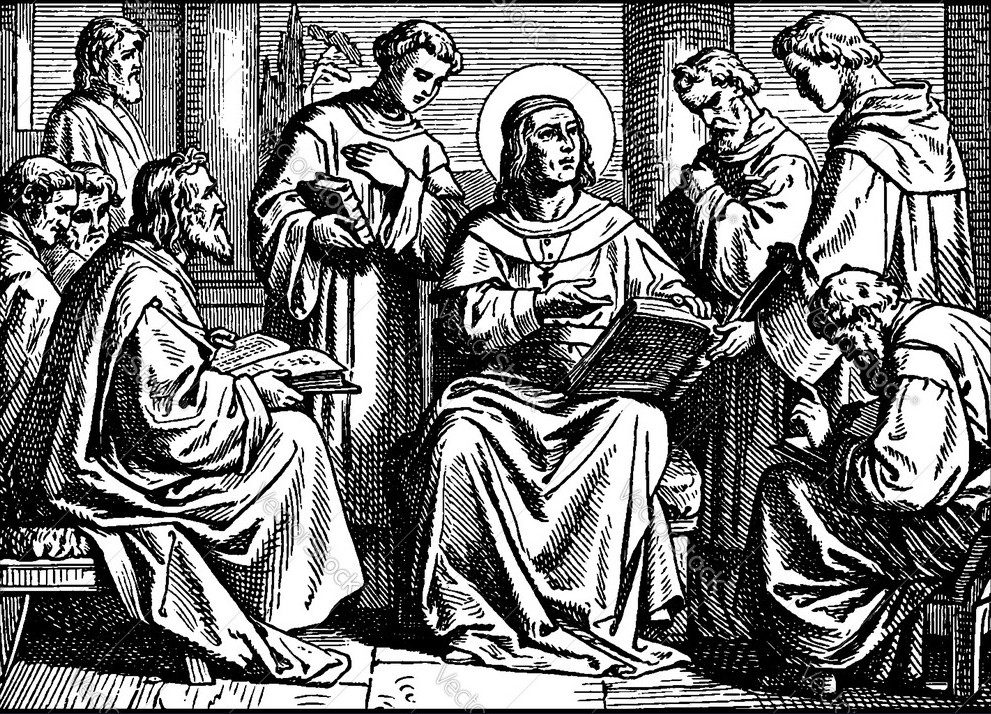 Августин Блаженный с учениками