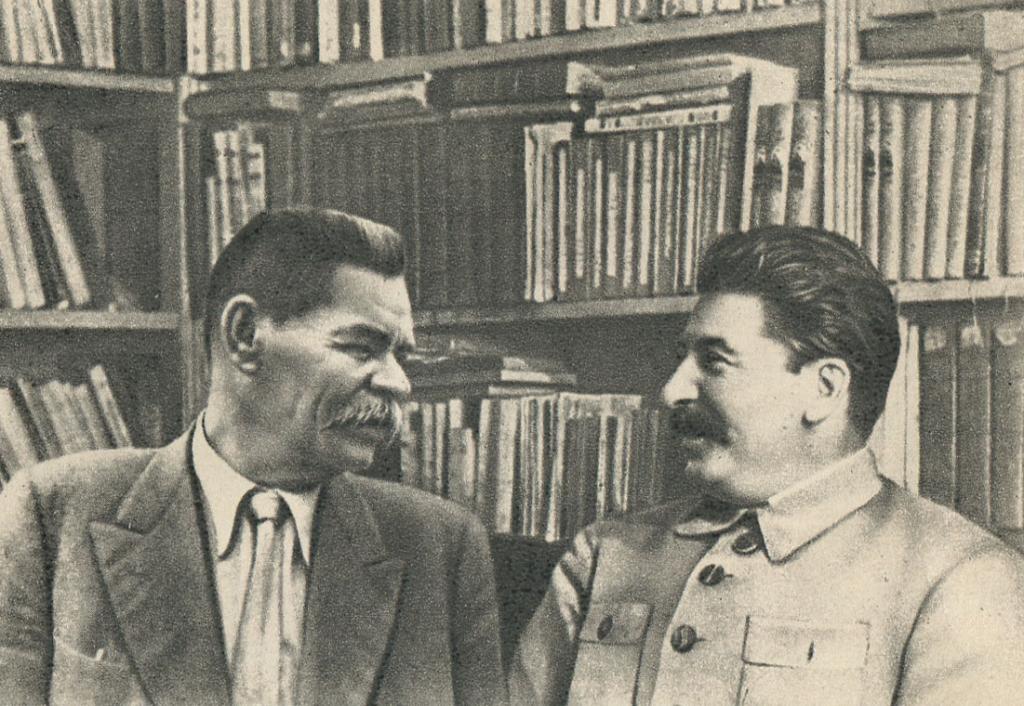 рисунок Горького и Сталина